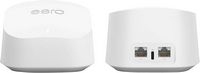 eero - 6+ AX3000 Dual-Band Mesh Wi-Fi 6 Router - White - Large Front