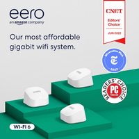 eero - 6+ AX3000 Dual-Band Mesh Wi-Fi 6 System (3-pack) - White - Large Front