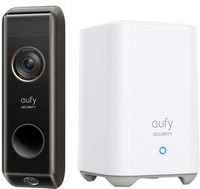 eufy Security - Smart Wi-Fi Dual Cam Video Doorbell 2K Battery Operated/Wired with Google Assista... - Large Front