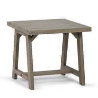 Simpli Home - Sawhorse End Table - Distressed Grey - Large Front