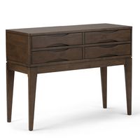 Simpli Home - Harper Hallway Console Table - Walnut Brown - Large Front