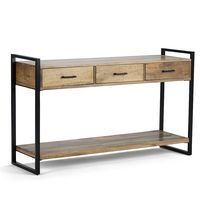 Simpli Home - Riverside Console Sofa Table - Natural - Large Front