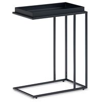 Simpli Home - Garner Tray Top C Side Table - Black - Large Front