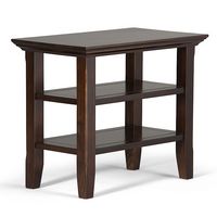 Simpli Home - Acadian Narrow Side Table - Brunette Brown - Large Front
