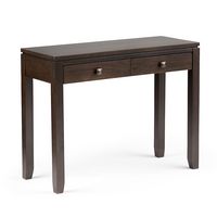 Simpli Home - Cosmopolitan Console Sofa Table - Mahogany Brown - Large Front