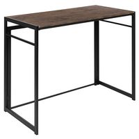 Alamont Home - Walker Rectangle Modern Laminate Home Office Desk - Rustic - Large Front