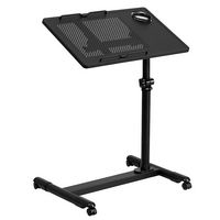 Flash Furniture - Macon Rectangle Contemporary Laminate  Laptop Desk - Black - Large Front