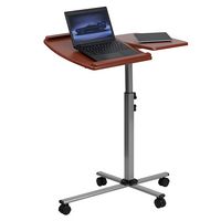 Alamont Home - Dunbar Rectangle Contemporary Laminate  Laptop Desk - Cherry - Large Front