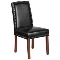 Alamont Home - Hercules Hampton Hill  Midcentury Leather/Faux Leather Dining Chair - Upholstered ... - Large Front