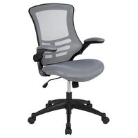 Alamont Home - Kelista Contemporary Mesh Swivel Office Chair - Dark Gray Mesh - Large Front