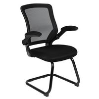 Alamont Home - Kale  Contemporary Mesh Side Chair - Upholstered - Black Mesh - Large Front