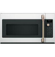 Café - 1.7 Cu. Ft. Convection Over-the-Range Microwave with Air Fry - Matte White - Large Front
