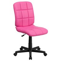 Alamont Home - Clayton Modern Vinyl Swivel Office Chair - Pink - Large Front