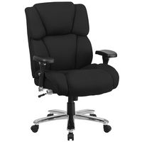 Alamont Home - Hercules Contemporary Fabric 24/7 Big & Tall Swivel High Back Office Chair - Black... - Large Front