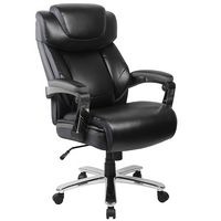 Alamont Home - Hercules Big & Tall 500 lb. Rated LeatherSoft Ergonomic Chair w/Adjustable Headres... - Large Front