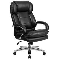 Alamont Home - Hercules Contemporary Leather/Faux Leather 24/7 Big & Tall Swivel Office Chair - B... - Large Front