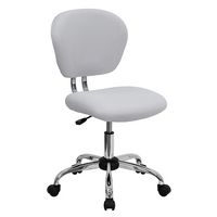 Alamont Home - Beverly Contemporary Mesh Swivel Office Chair - White - Large Front
