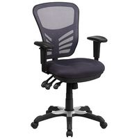 Alamont Home - Nicholas Contemporary Mesh Executive Swivel Office Chair - Dark Gray - Large Front