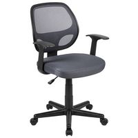 Alamont Home - Contemporary Mesh Swivel Task Chair - Gray - Large Front