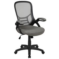 Alamont Home - Porter Contemporary Mesh Executive Swivel Office Chair - Light Gray - Large Front