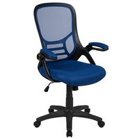 Alamont Home - Porter Contemporary Mesh Executive Swivel Office Chair - Blue - Large Front