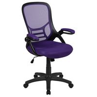 Alamont Home - Porter Contemporary Mesh Executive Swivel Office Chair - Purple - Large Front