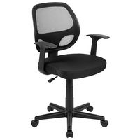 Alamont Home - Contemporary Mesh Swivel Task Chair - Black - Large Front