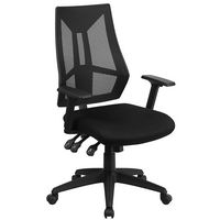 Flash Furniture - Ivan Contemporary Mesh Swivel Office Chair - Black - Large Front