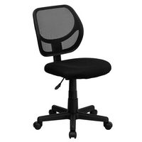 Alamont Home - Neri Contemporary Mesh Swivel Office Chair - Black - Large Front