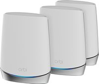 NETGEAR - Orbi 750 Series AX4200 Tri-Band Mesh Wi-Fi 6 System (3-pack) - White - Large Front