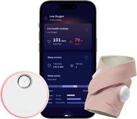 Owlet - Dream Sock FDA-Cleared Smart Baby Monitor with Live Health Readings and Notifications - D... - Large Front