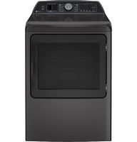 GE Profile - 7.4 Cu. Ft. Smart Gas Dryer with Steam, Sanitize Cycle and Sensor Dry - Diamond Gray - Large Front