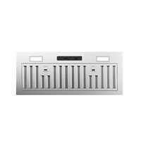 Zephyr - 34 inches - Convertible - Range Hood Insert - Stainless Steel - Large Front