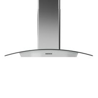 Zephyr - 30 inches - Convertible - Island Range Hood - Stainless Steel/Glass - Large Front