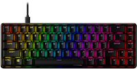 HyperX - Alloy Origins 65% Compact Wired Mechanical Red Linear Switch Gaming Keyboard with RGB Li... - Large Front