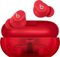 Beats - Solo Buds True Wireless Earbuds - Transparent Red - Large Front