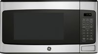 GE - 1.1 Cu. Ft. Mid-Size Microwave with Included Pasta/Veggie Cooker - Stainless Steel - Large Front