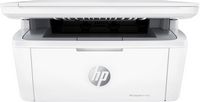 HP - LaserJet M140w Wireless Black and White Laser Printer - White - Large Front