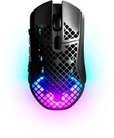 SteelSeries - Aerox 9 Wireless Ultra Lightweight Honeycomb Water Resistant RGB Optical Gaming Mou... - Large Front
