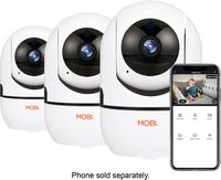 MOBI - Cam HDX Smart HD Pan & Tilt Wi-Fi Baby Monitoring Camera with 2-way Audio and Powerful Nig... - Large Front