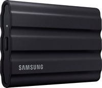 Samsung - T7 Shield 2TB External USB 3.2 Gen 2 Rugged SSD IP65 Water Resistant - Black - Large Front