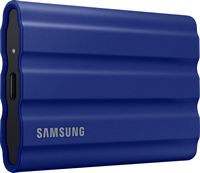 Samsung - T7 Shield 1TB External USB 3.2 Gen 2 Rugged SSD IP65 Water Resistant - Blue - Large Front