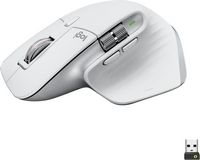 Logitech - MX Master 3S Wireless (USB-A) Laser Mouse with Ultrafast Scrolling - Wireless - Pale Gray - Large Front
