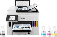 Canon - MAXIFY MegaTank GX7021 Wireless All-In-One Inkjet Printer with Fax - White - Large Front