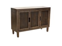 Adore Decor - Sawyer 3-Door Cabinet - Brown - Large Front