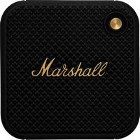 Marshall - Willen Portable Bluetooth Speaker - Black/Brass - Large Front