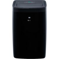 LG - 450 Sq. Ft. Smart Portable Air Conditioner - Black - Large Front