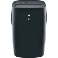 LG - 400 Sq. Ft. Smart Portable Air Conditioner - Black - Large Front