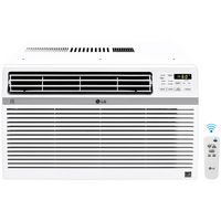 LG - 1,000 Sq. Ft. 18,000 BTU Smart Window Air Conditioner - White - Large Front