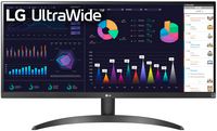 LG - 29” IPS LED UltraWide FHD 100Hz AMD FreeSync Monitor with HDR (HDMI, DisplayPort) - Black - Large Front